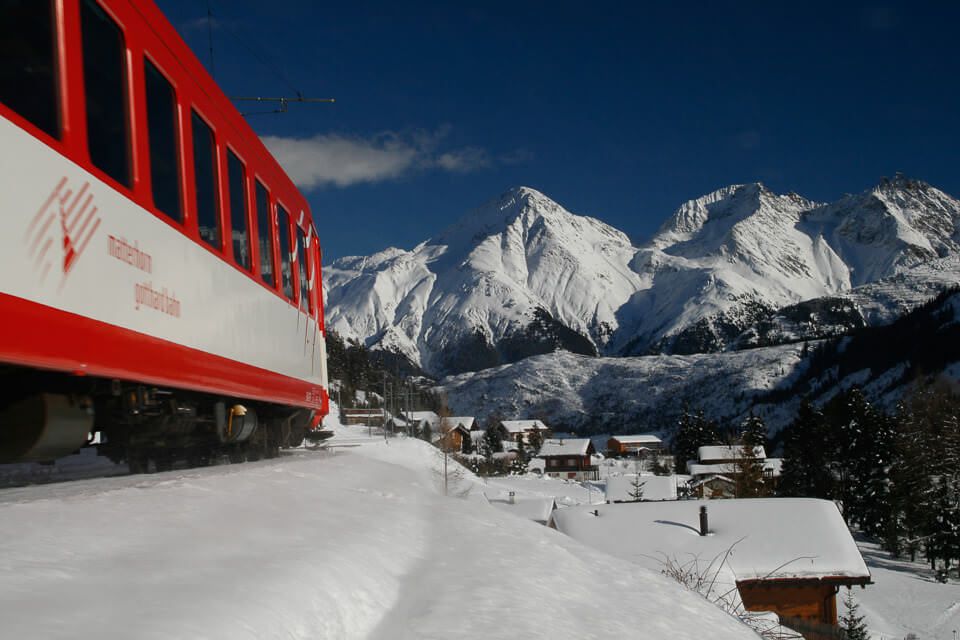 Rail travel to Swiss resorts