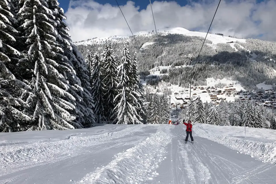 Powder snow in Morzine