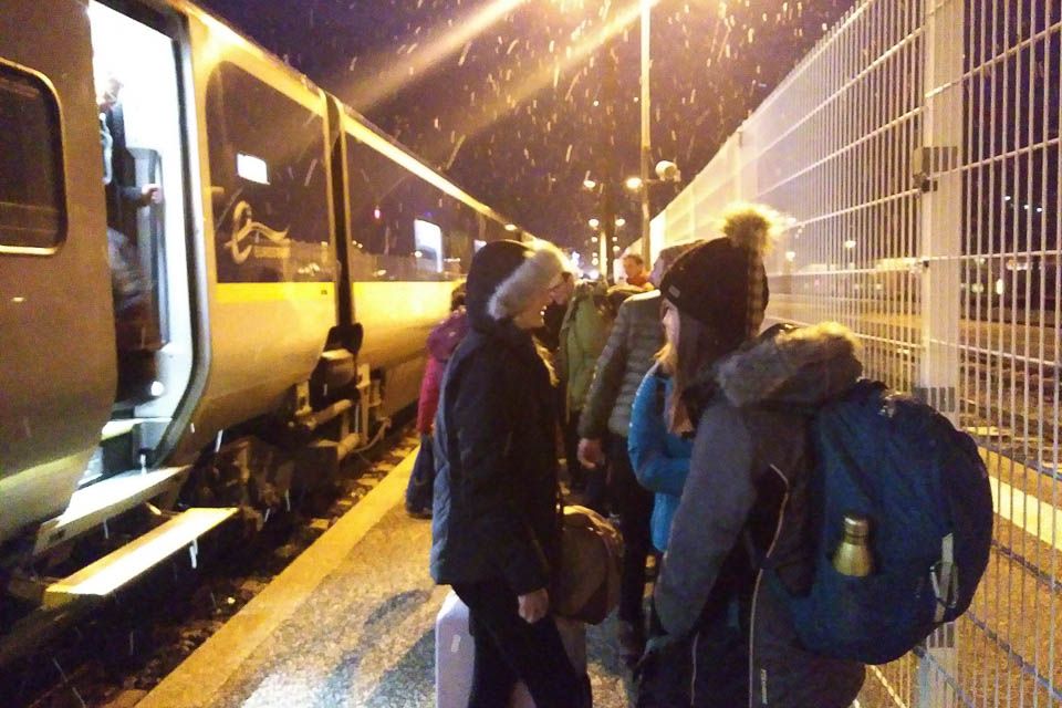 Kelly Luckhurst ski holiday by train pic 2