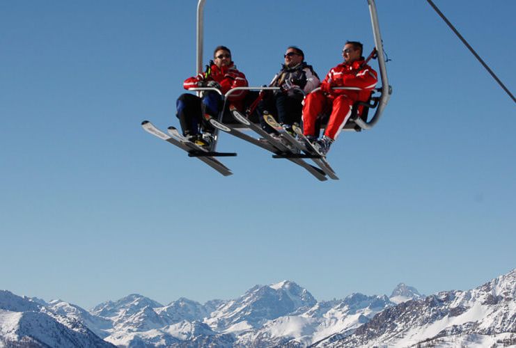 Chairlift in Sauze