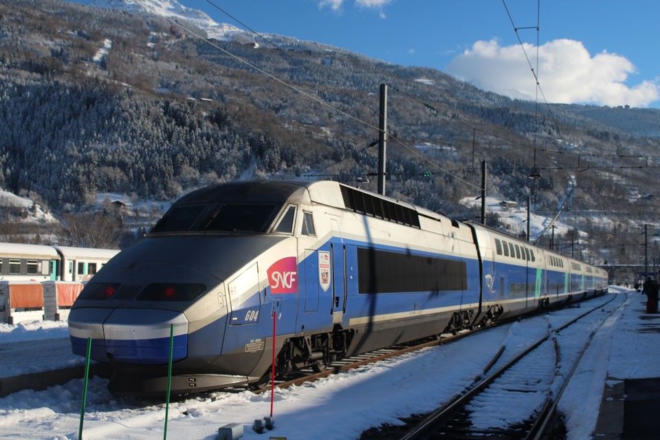 TGV at Bourg St Maurice station